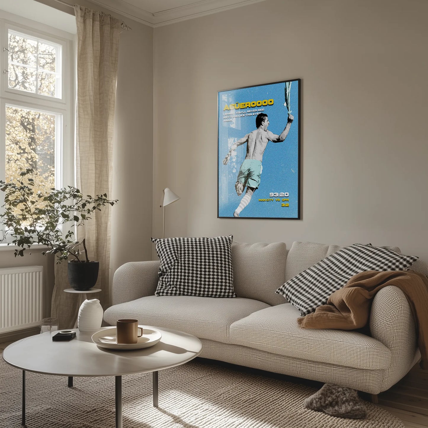 Aguero Iconic Goal Plakat-Pełna Okładka-Bez Ramy