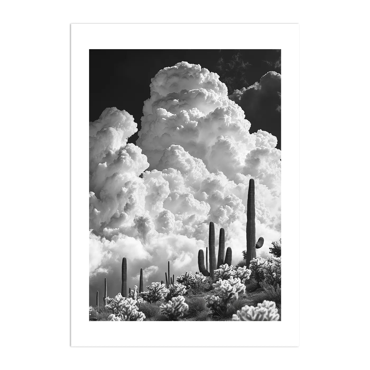 Arizona Clouds Plakat-Biała Krawędź-Bez Ramy