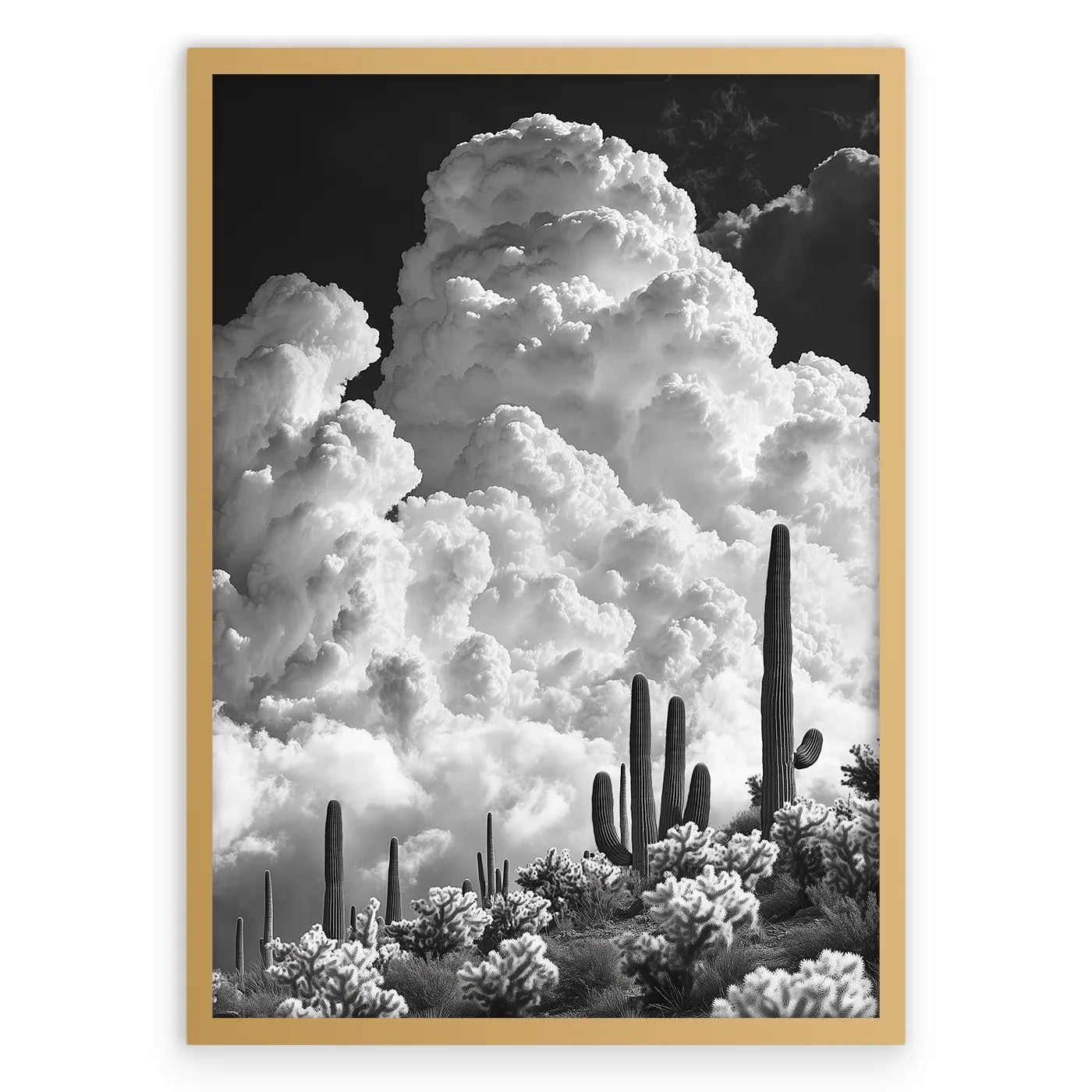 Arizona Clouds Plakat-Pełna Okładka-Złota Aluminiowa Rama