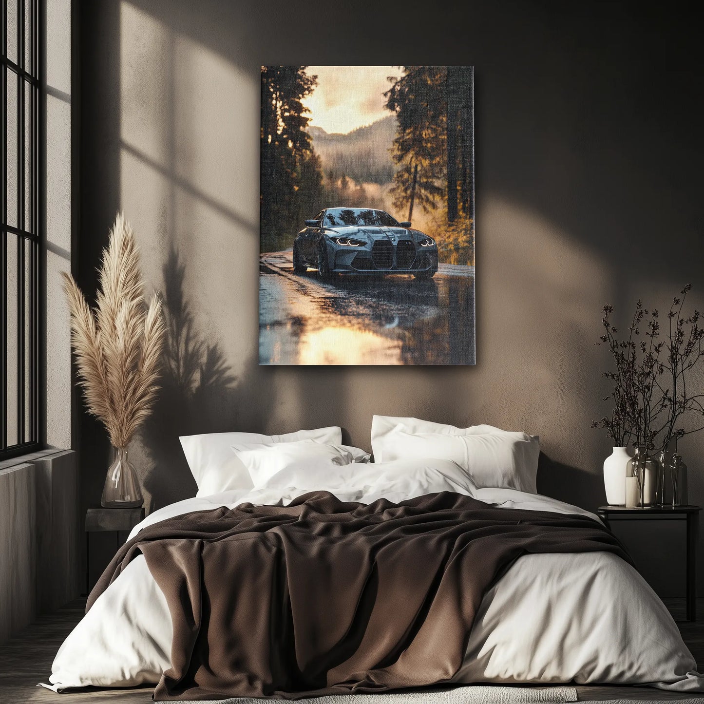 BMW M4 Sunset Obraz na Płótnie-
