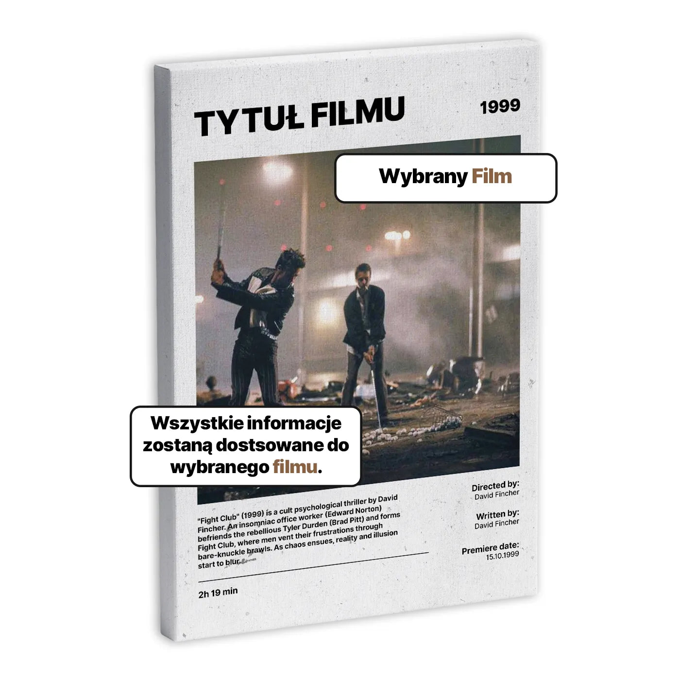 Personalizowany Obraz na Płótnie Film-