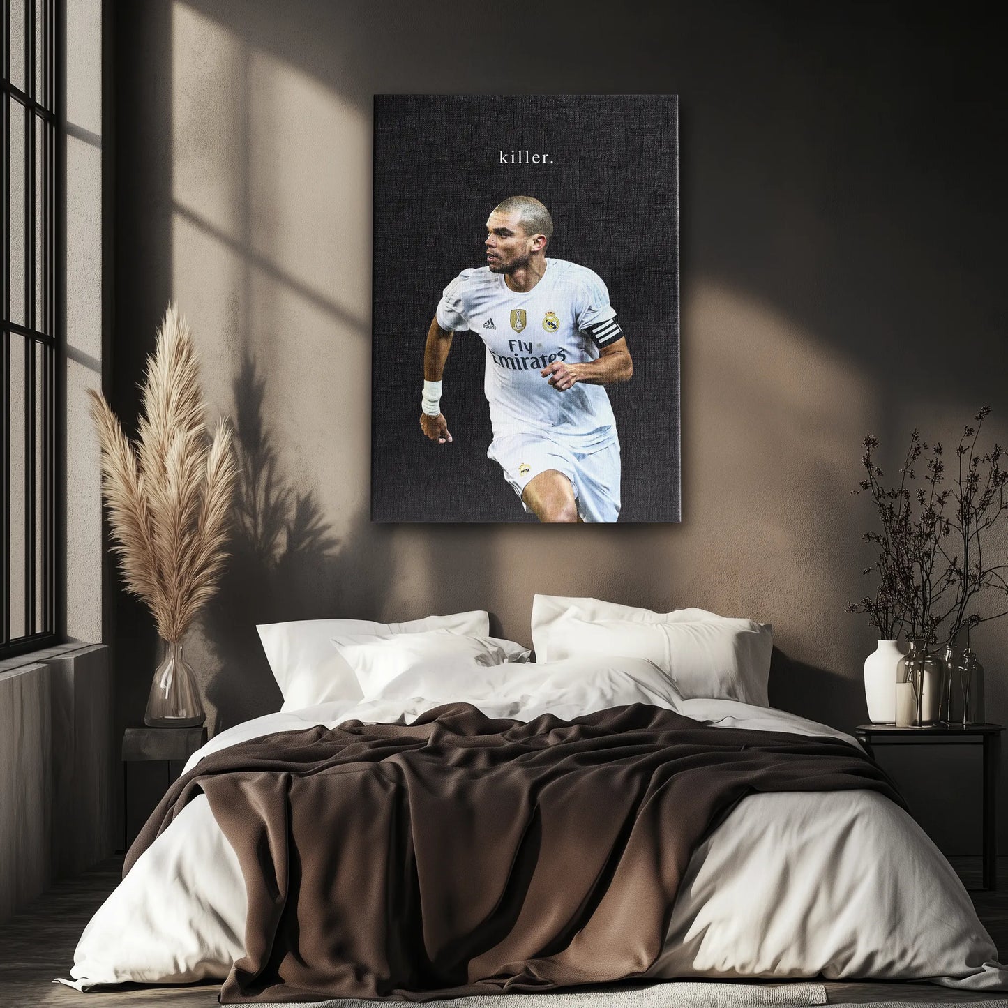 Personalizowany Obraz na Płótnie ze Sportowcem-Ciemny-