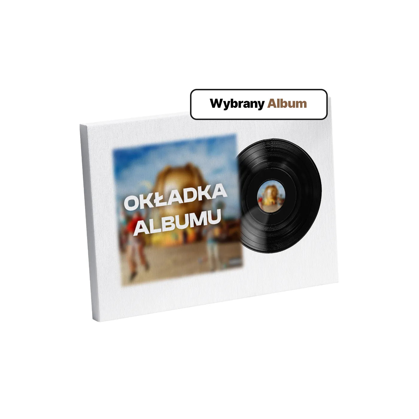 Personalizowany Obraz na Płótnie Płyta Winylowa-