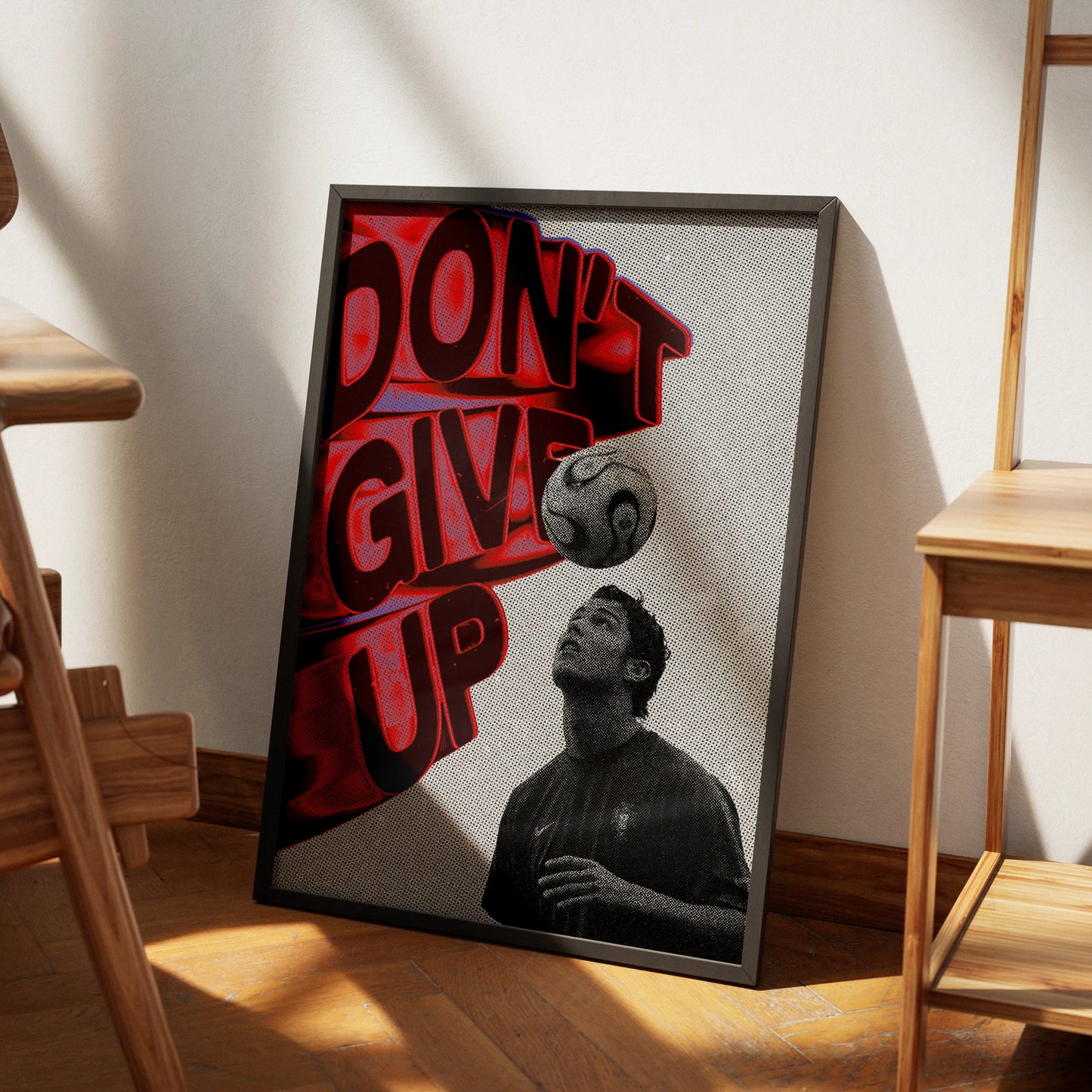DON'T GIVE UP Cristiano Plakat-Pełna Okładka-Bez Ramy