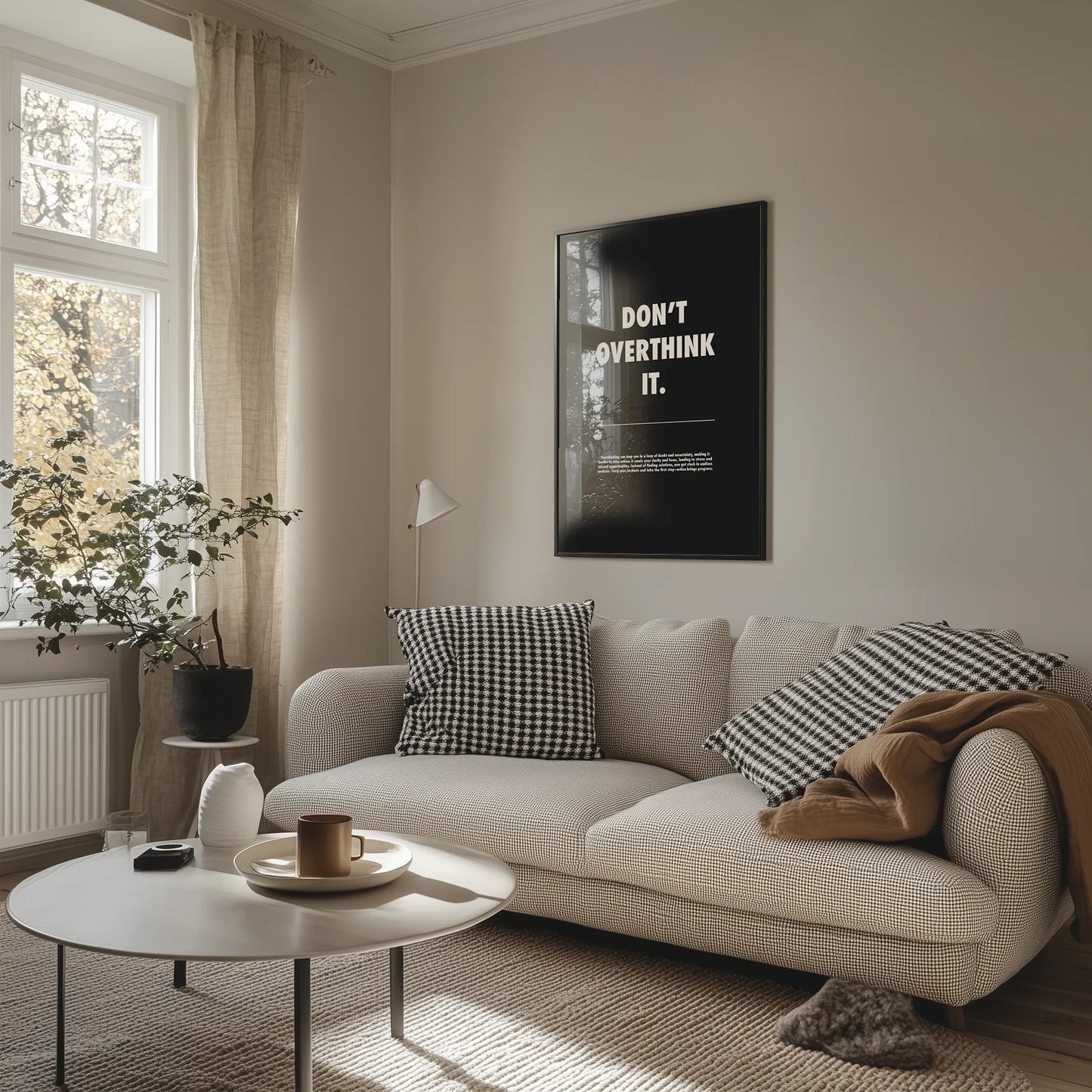Don't Overthink It Plakat-Pełna Okładka-Bez Ramy