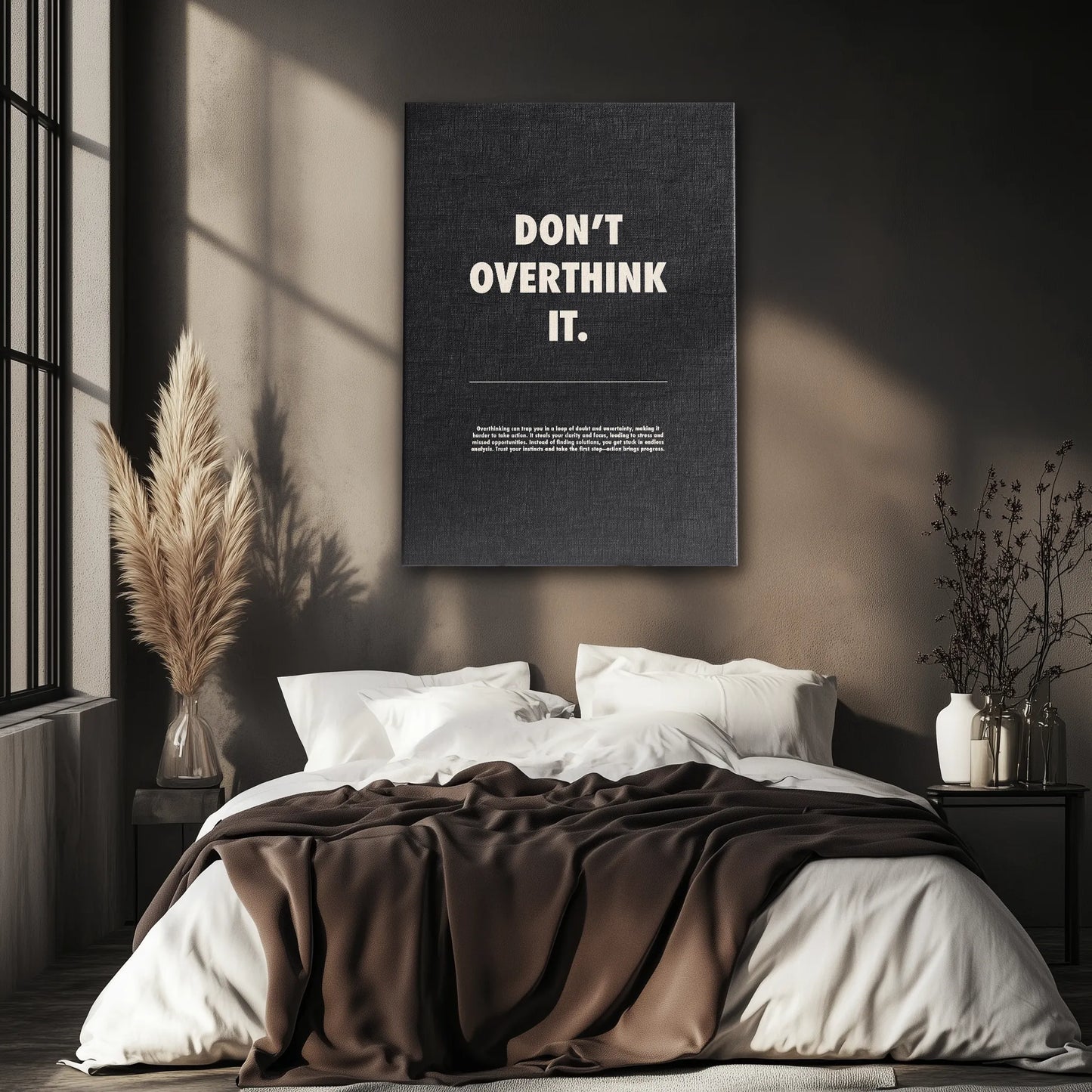 Don't Overthink It Obraz na Płótnie-