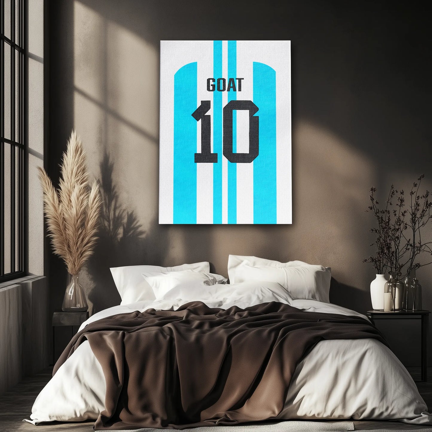 Koszulka GOAT 10 Argentyna Obraz na Płótnie-