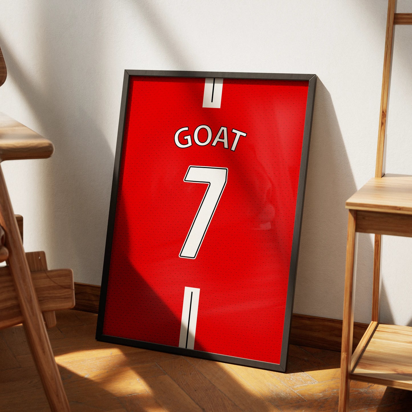 Koszulka GOAT 7 Manchester Plakat-Bez Ramy-