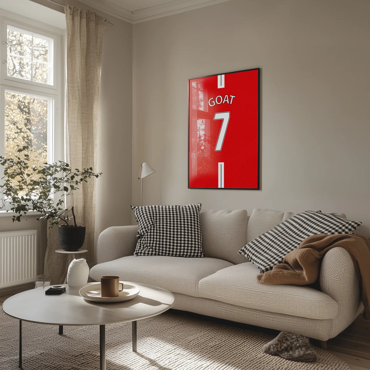 Koszulka GOAT 7 Manchester Plakat-Bez Ramy-