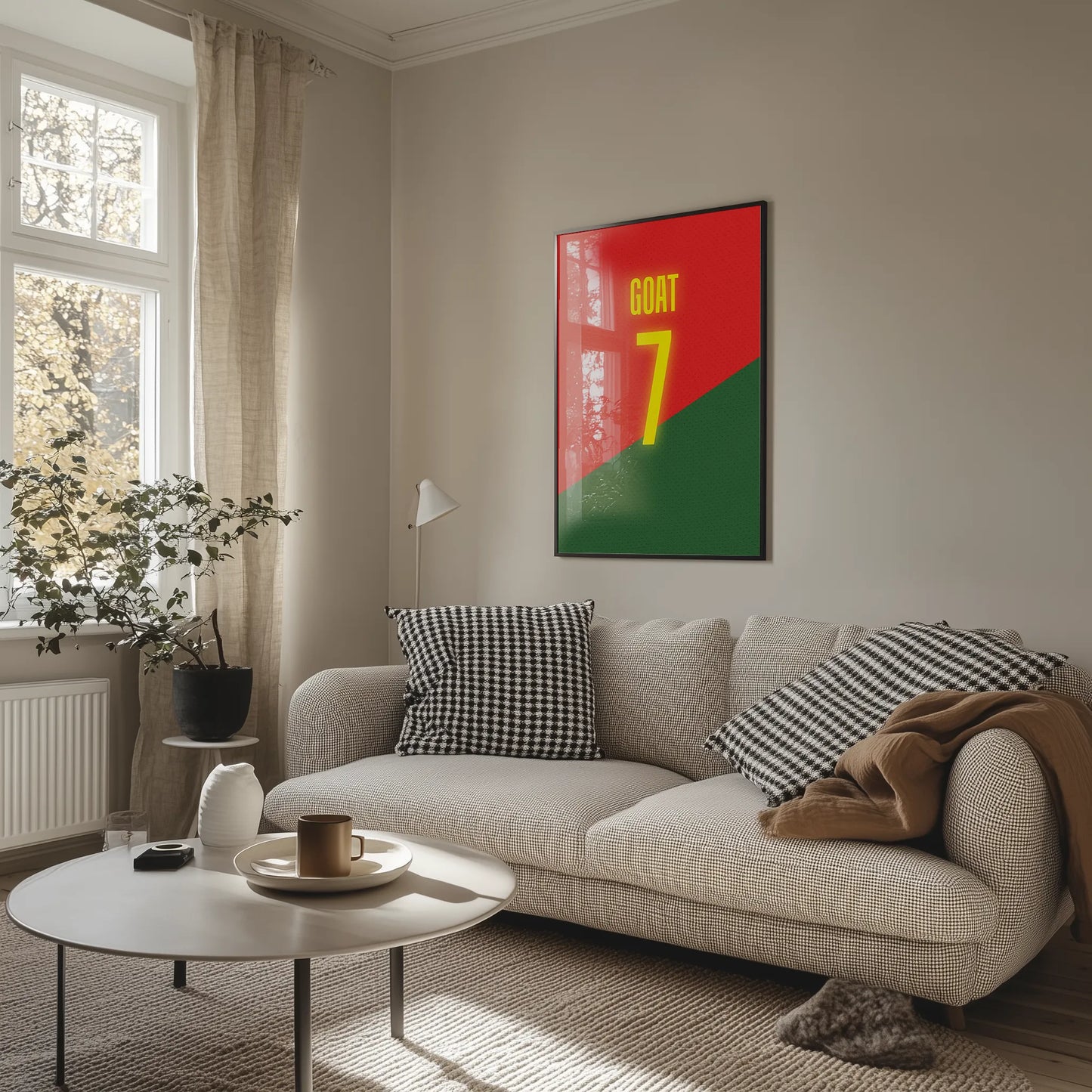 Koszulka GOAT 7 Portugalia Plakat-Bez Ramy-