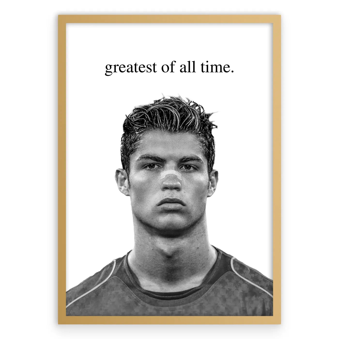 GOAT Cristiano Plakat-Złota Aluminiowa Rama-