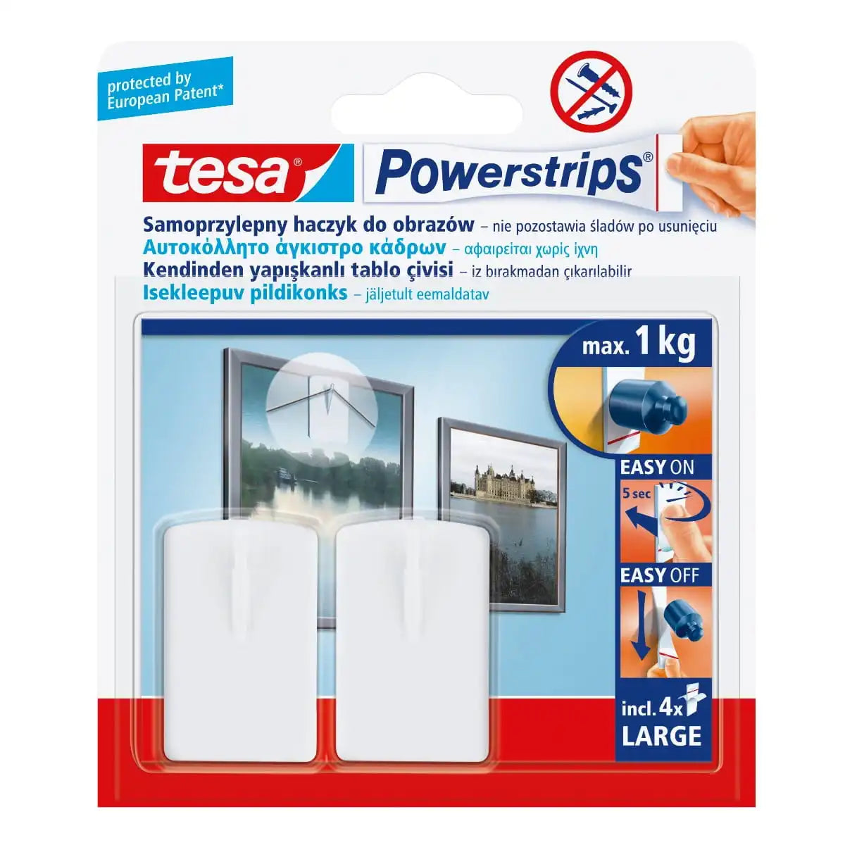 Samoprzylepny haczyk - 2 pack-