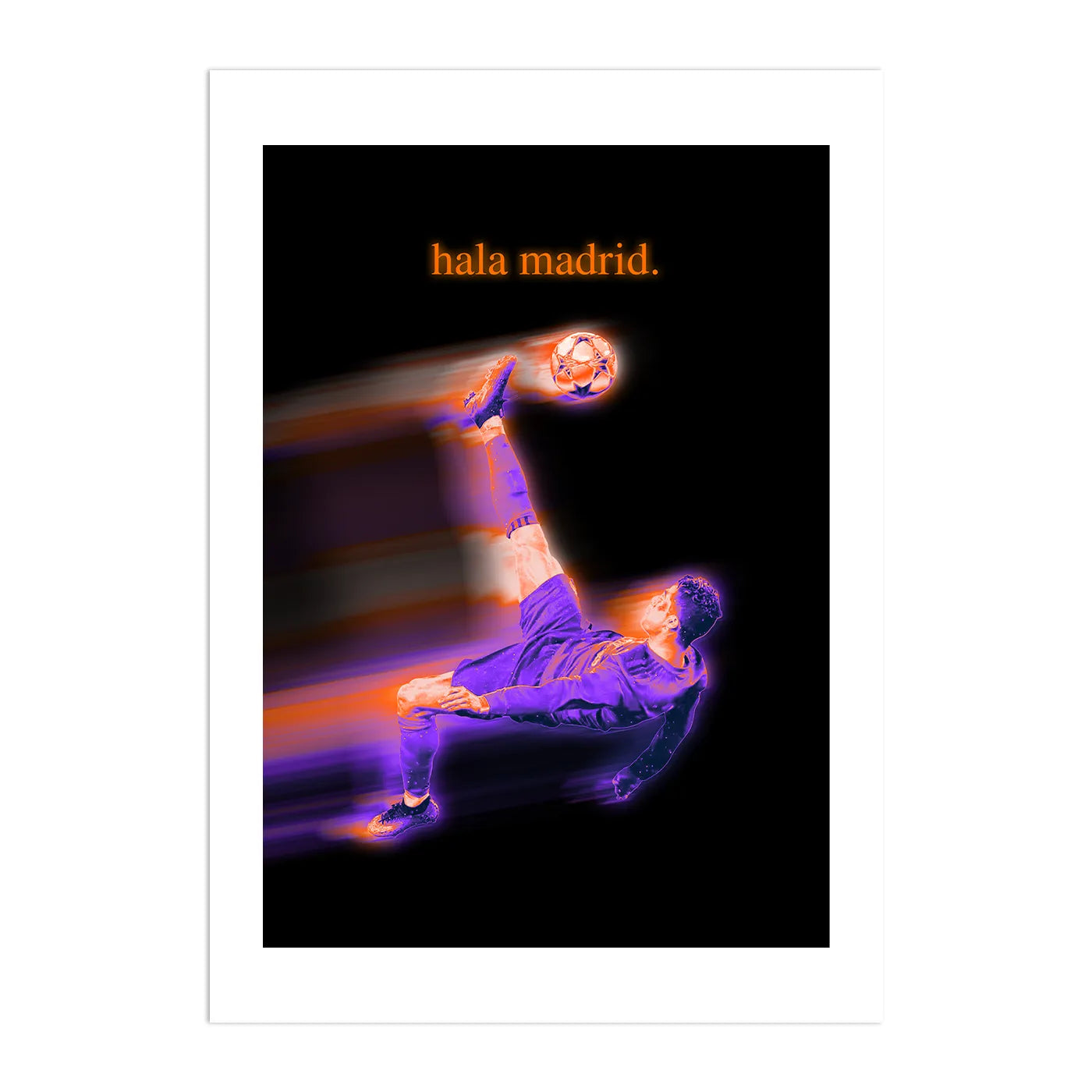 Hala Madrid Plakat-Biała Krawędź-Bez Ramy