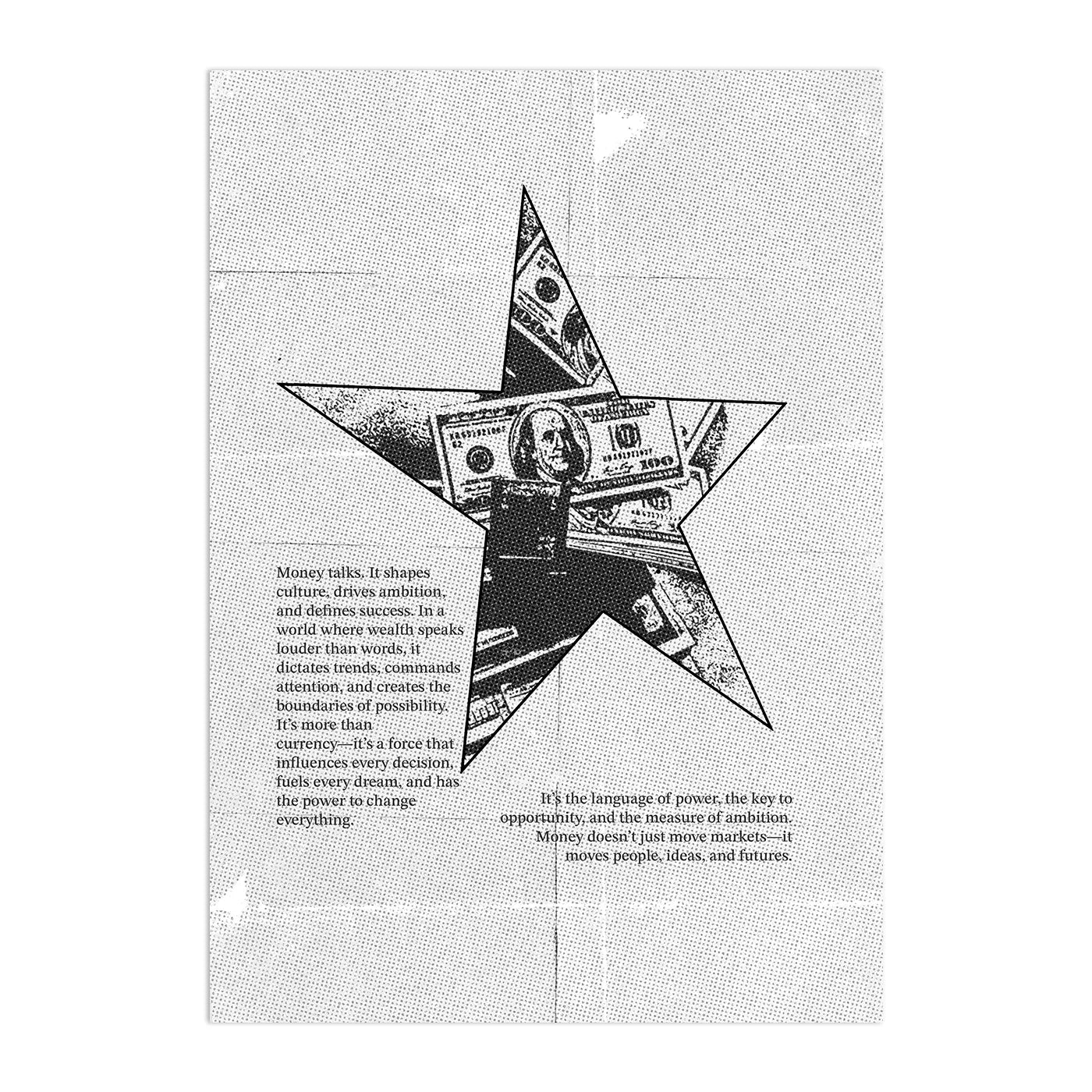 Money Star Plakat-Bez Ramy-