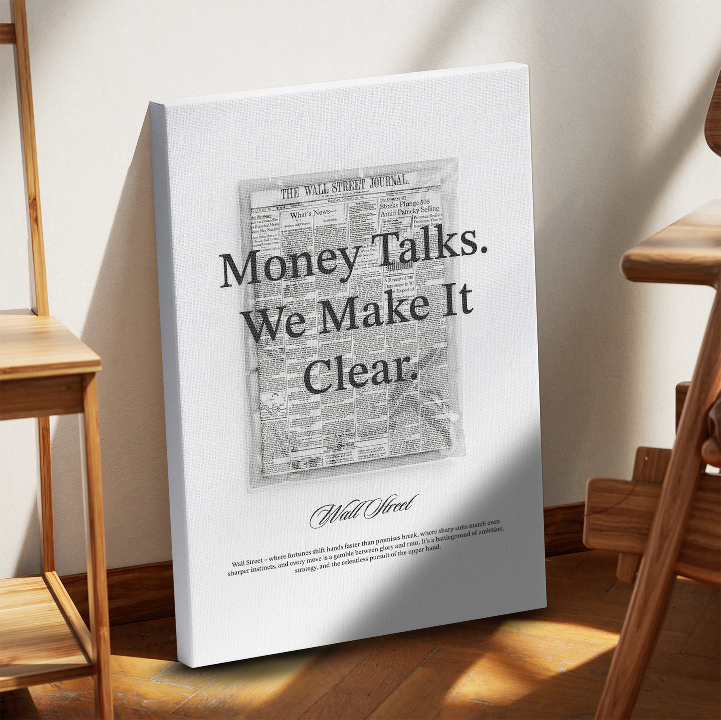 Money Talks Obraz na Płótnie-