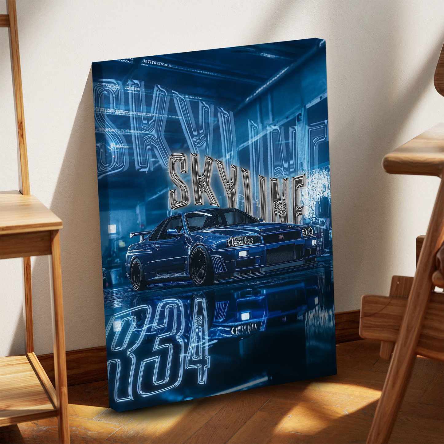 Nissan Skyline R34 Obraz na Płótnie-