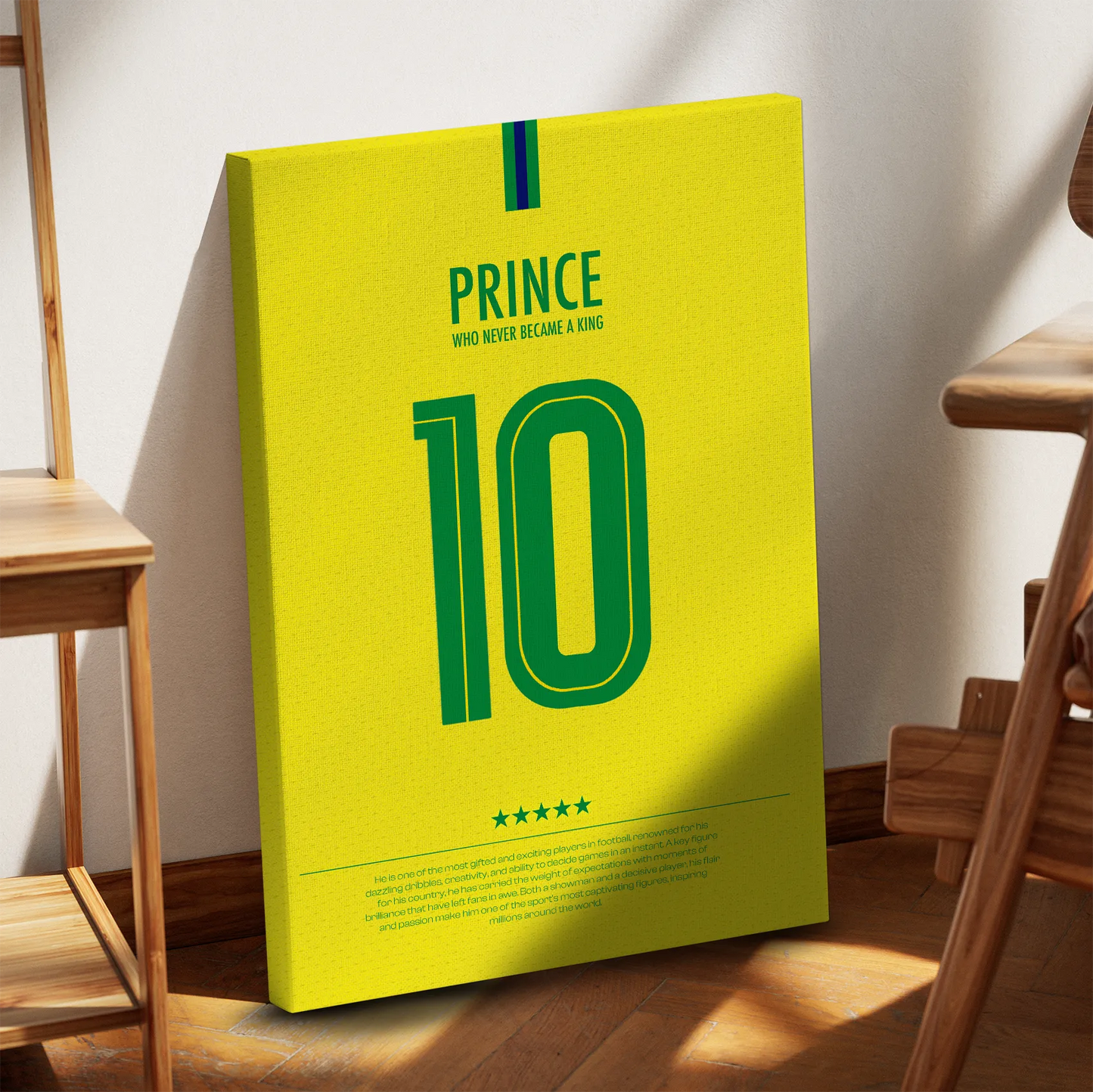 Koszulka PRINCE 10 Neymar Obraz na Płótnie-