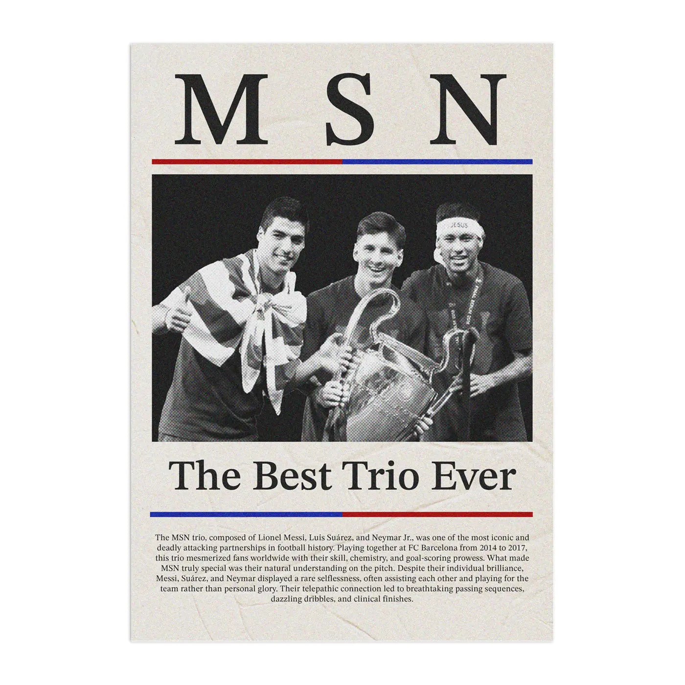 MSN Barcelona Plakat