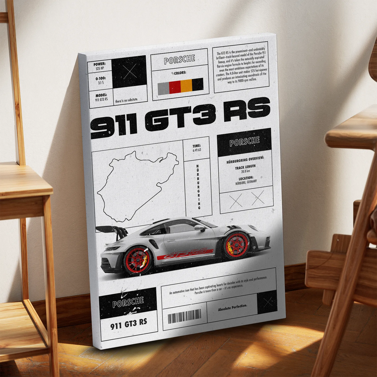 Porsche 911 GT3 RS Obraz na Płótnie-