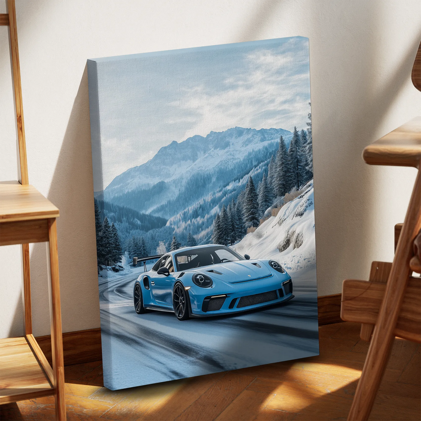 Porsche 911 in Mountains Obraz na Płótnie-