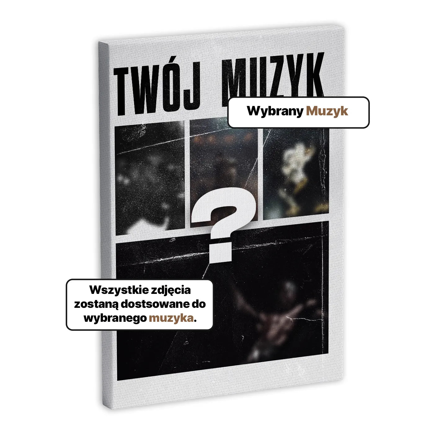 Personalizowany Obraz na Płótnie Muzyk-