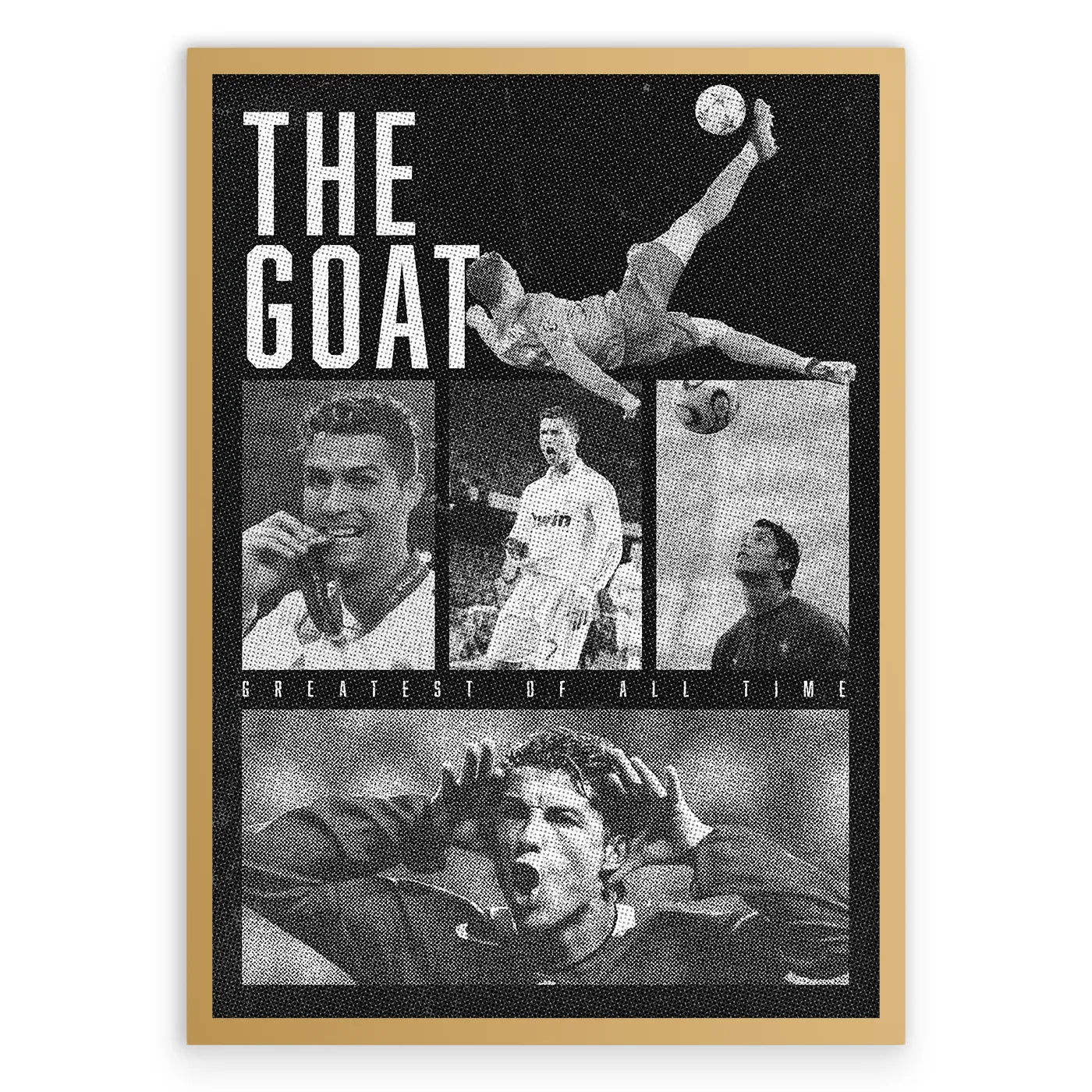 The GOAT Collage Plakat-Złota Aluminiowa Rama-