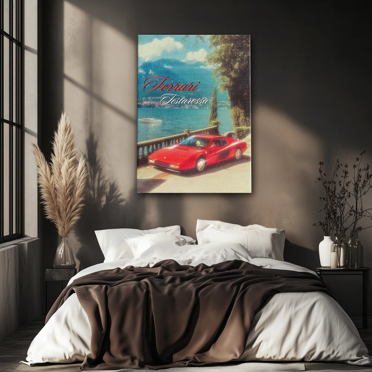 Ferrari Testarossa Vintage Obraz na Płótnie-
