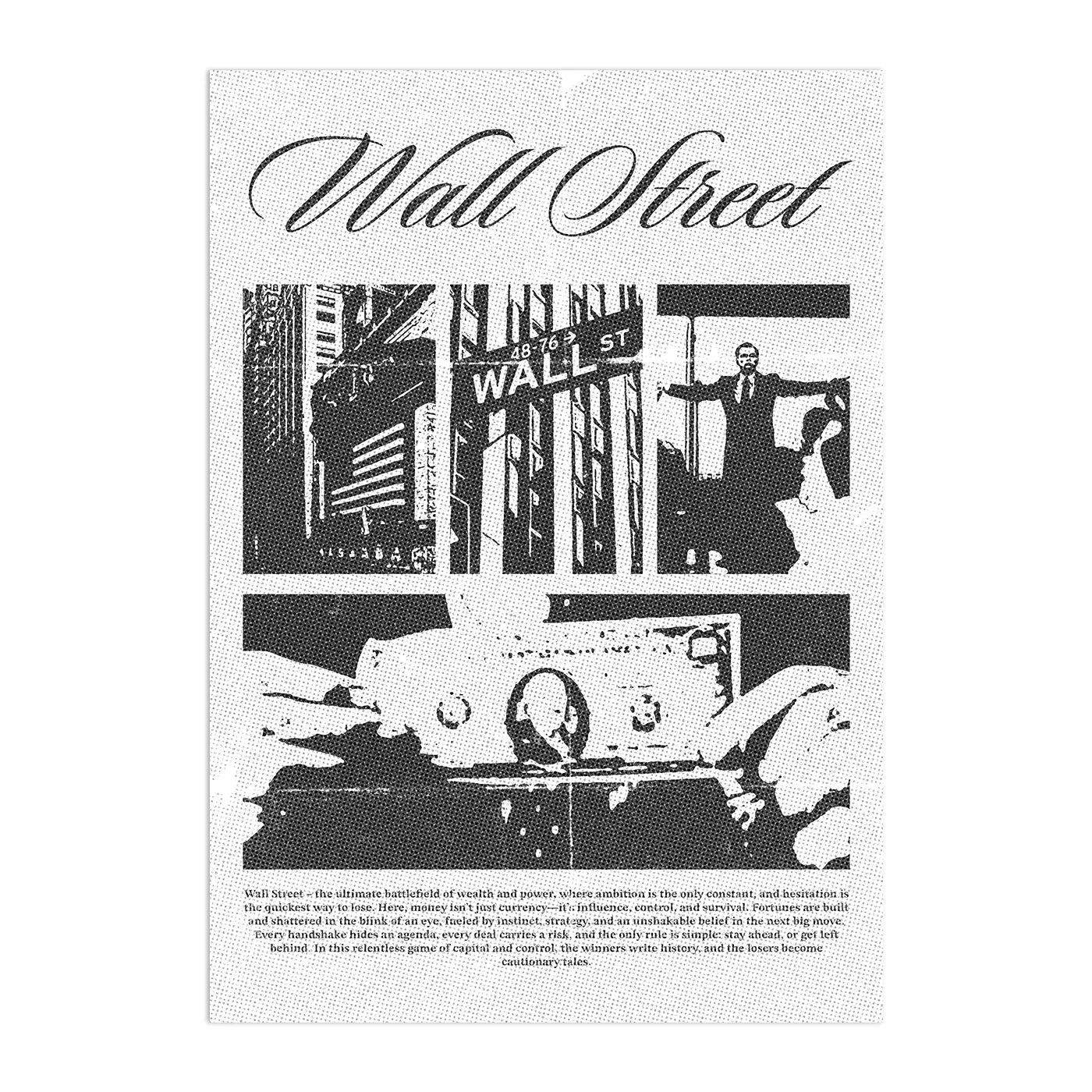 Wall Street Plakat-Bez Ramy-
