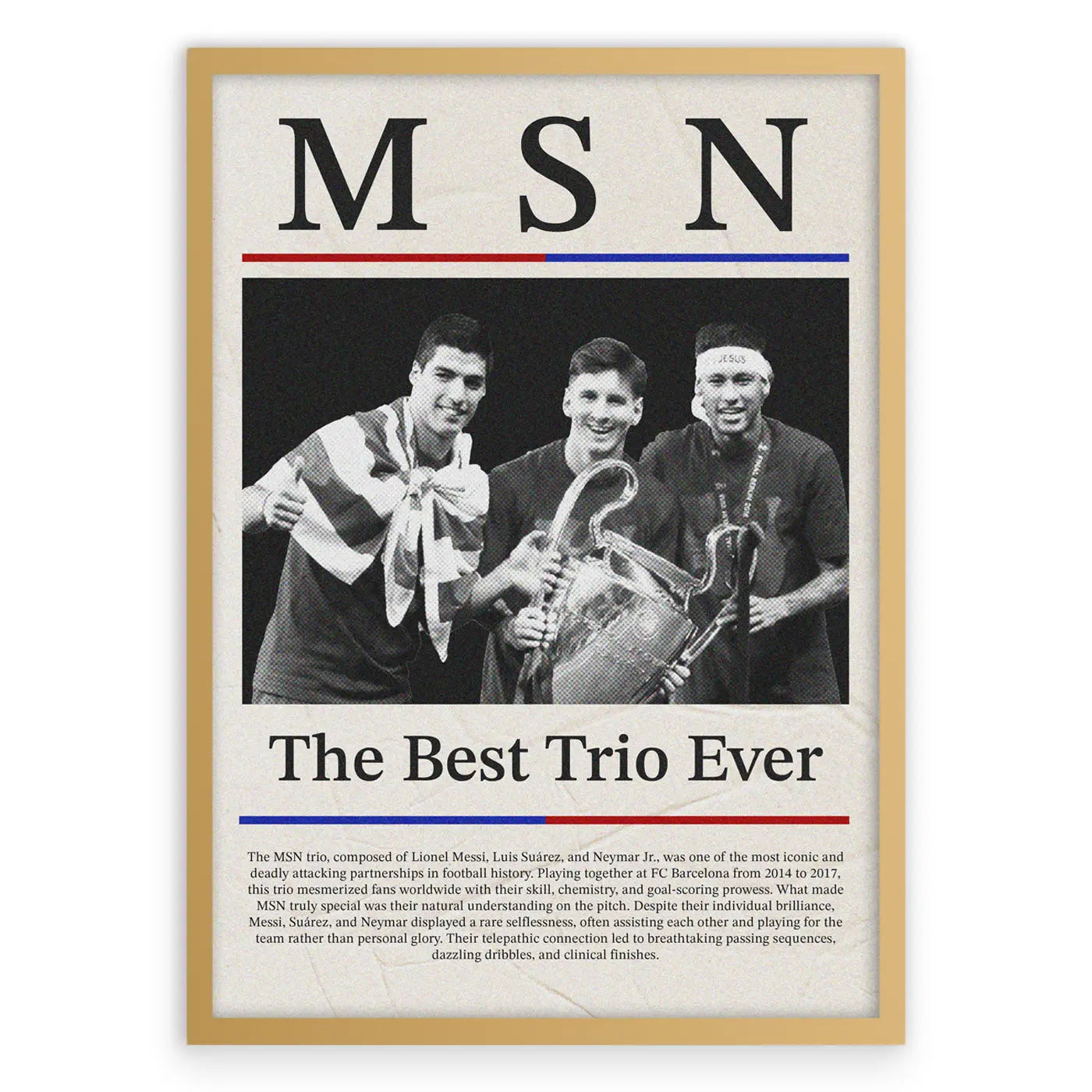MSN Barcelona Plakat