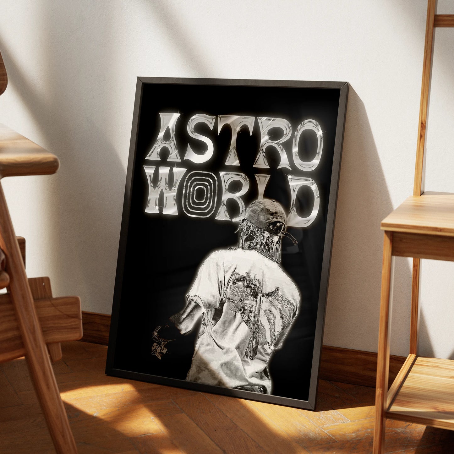 Travis Scott Chrome Plakat-Bez Ramy-