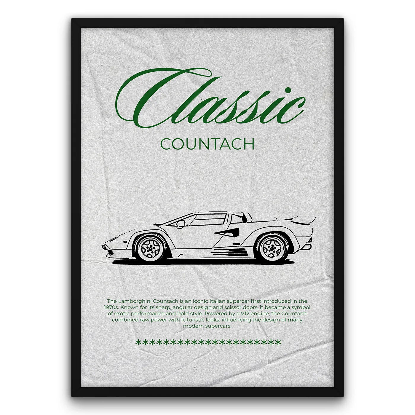 Classic Countach Plakat
