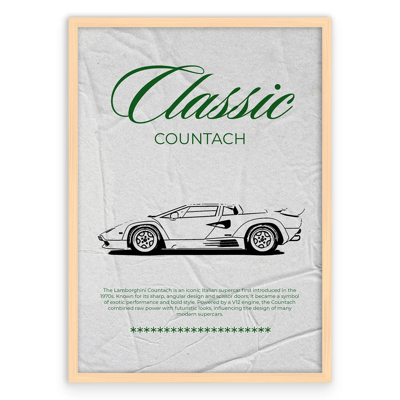 Classic Countach Plakat