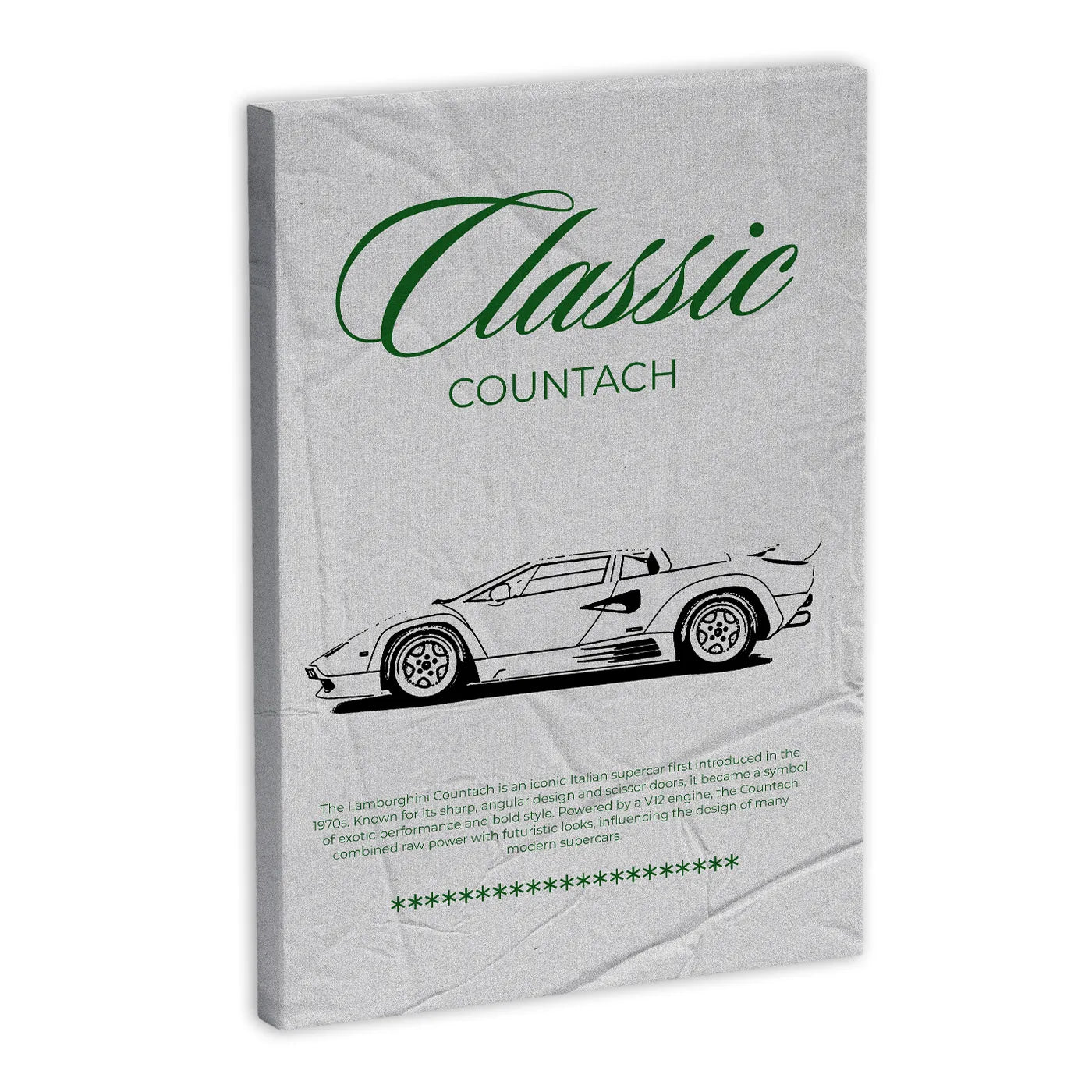 Classic Countach Obraz na płótnie
