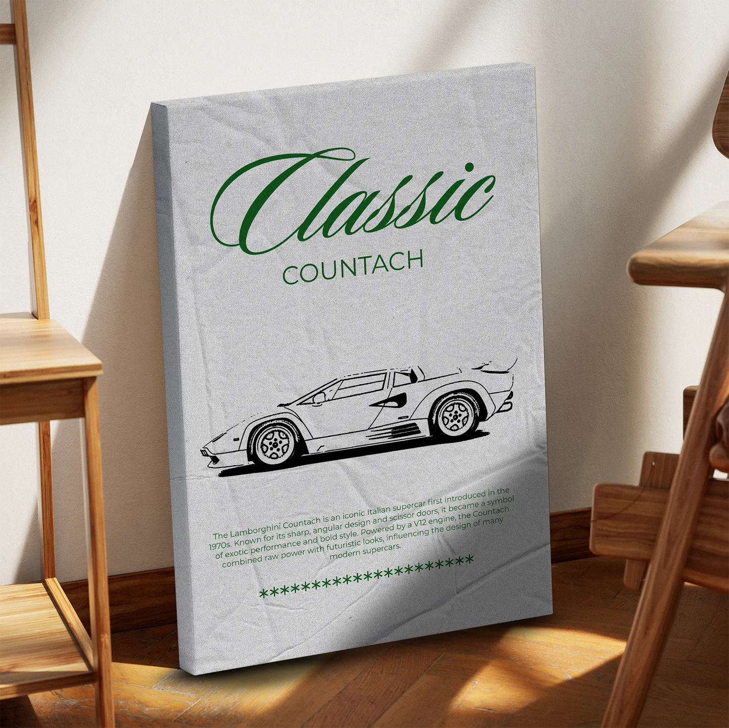 Classic Countach Obraz na płótnie