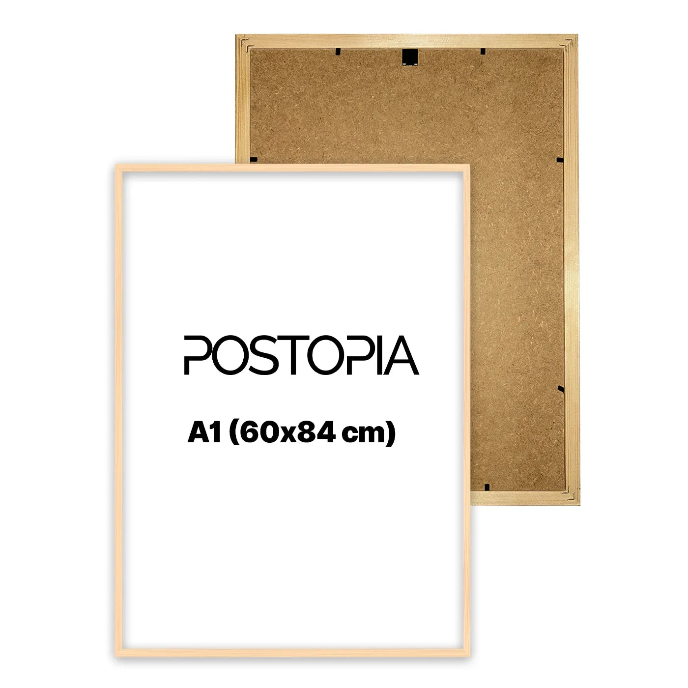 Rama A1 (60x84cm) - Naturalne Drewno-