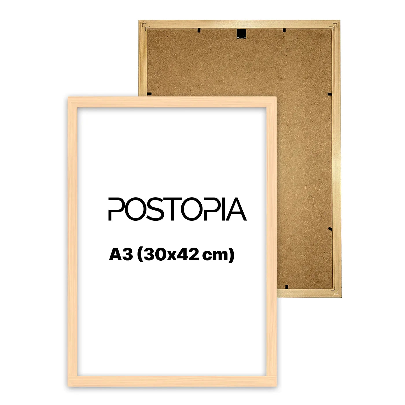 Rama A3 (30x42cm) - Naturalne Drewno-