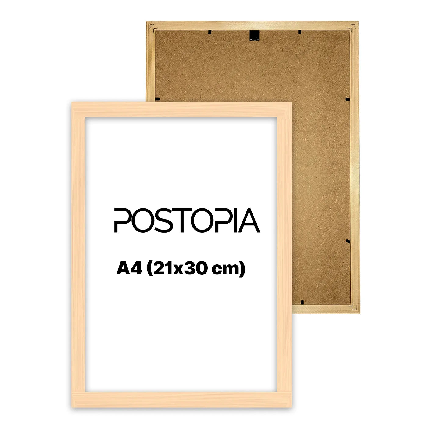 Rama A4 (21x30cm) - Naturalne Drewno-
