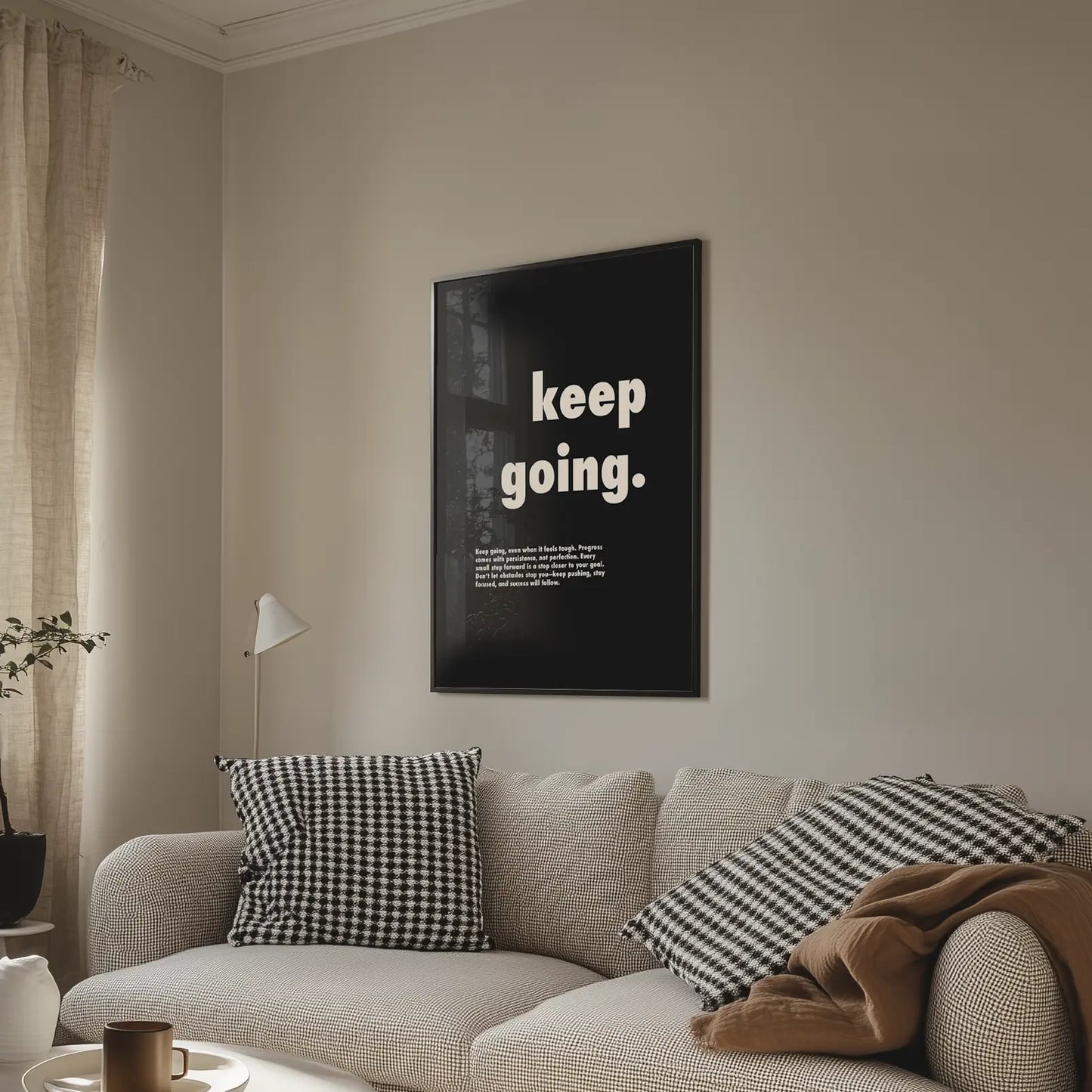 Keep Going Plakat-Bez Ramy-