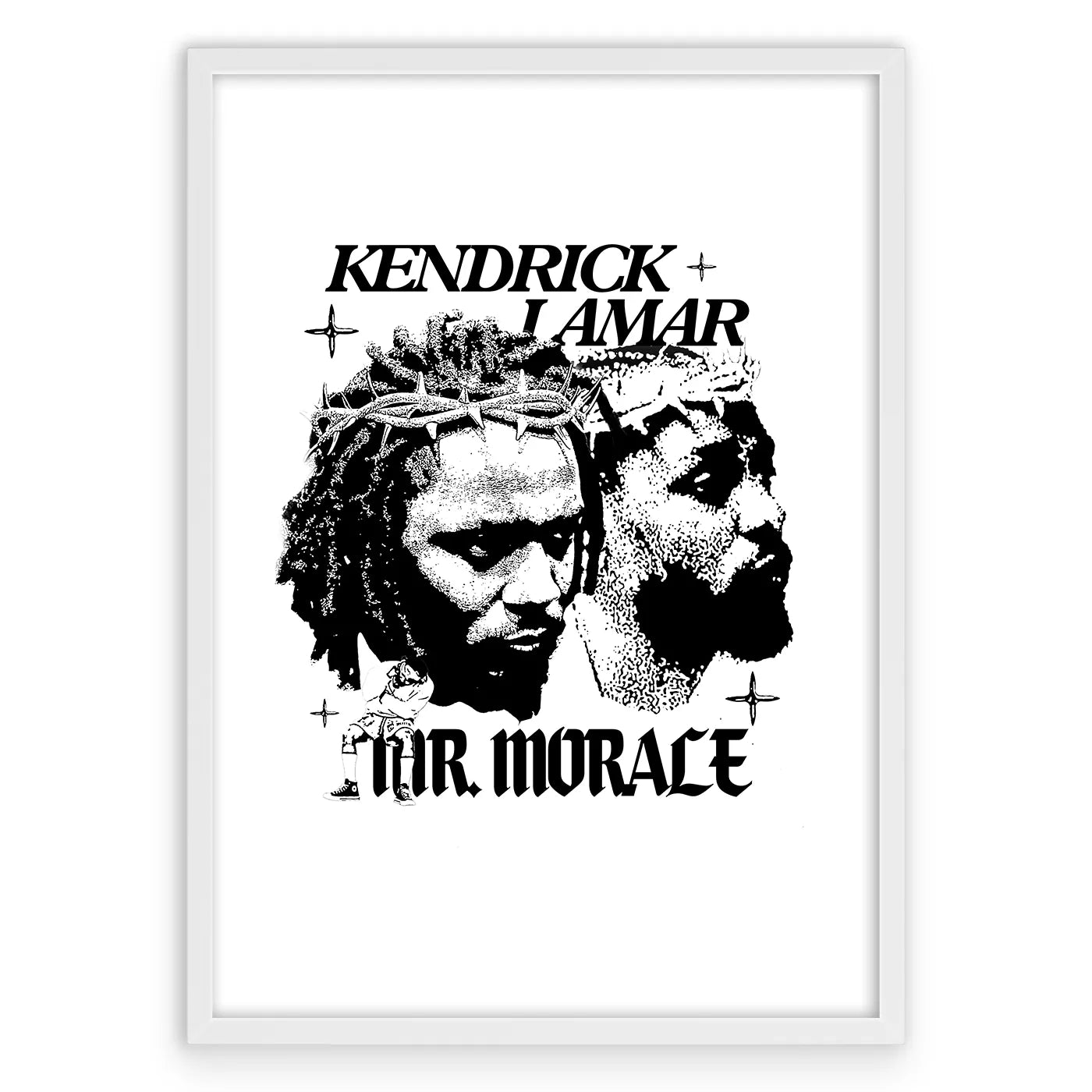 Kendrick Lamar Plakat-Biała Aluminiowa Rama-
