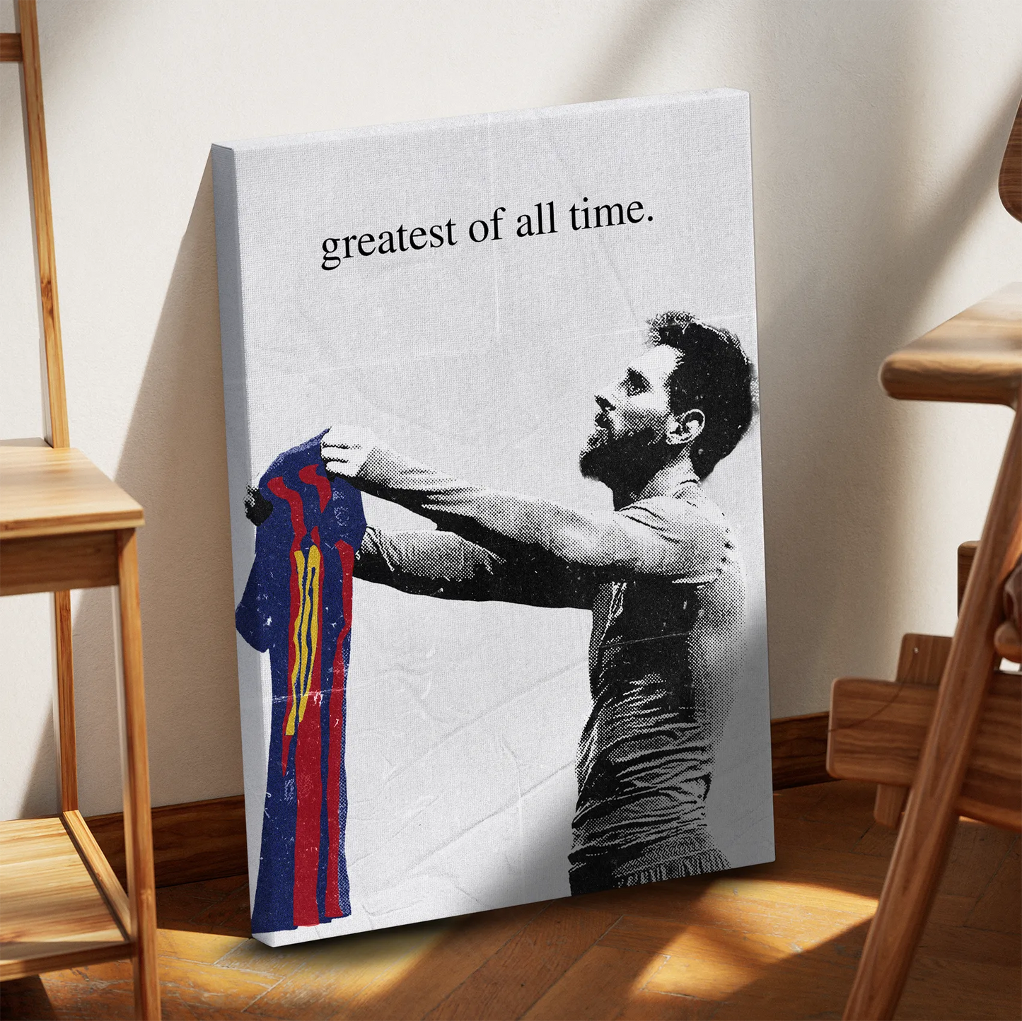 Messi Iconic Celebration Obraz na płótnie