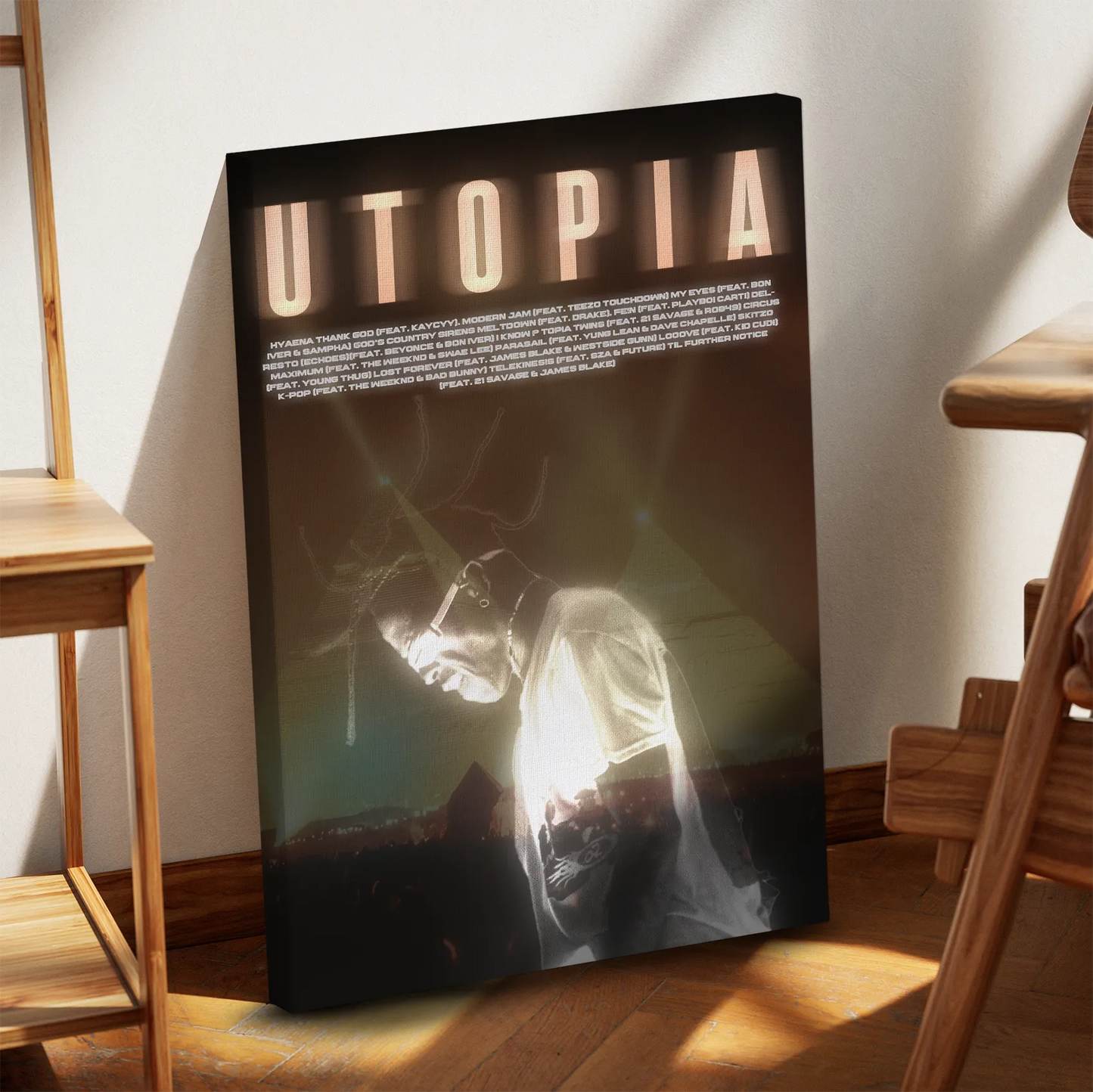 Travis Scott Egypt Utopia Obraz na płótnie
