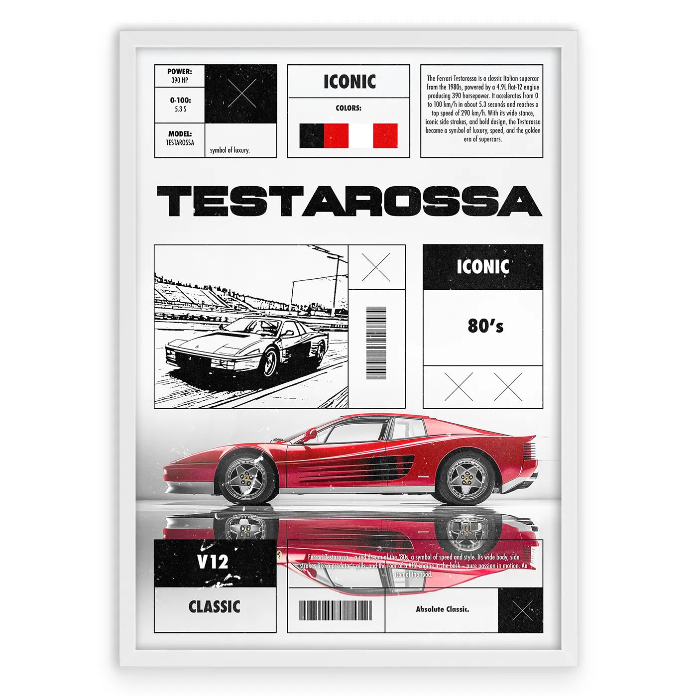 Testarossa Plakat