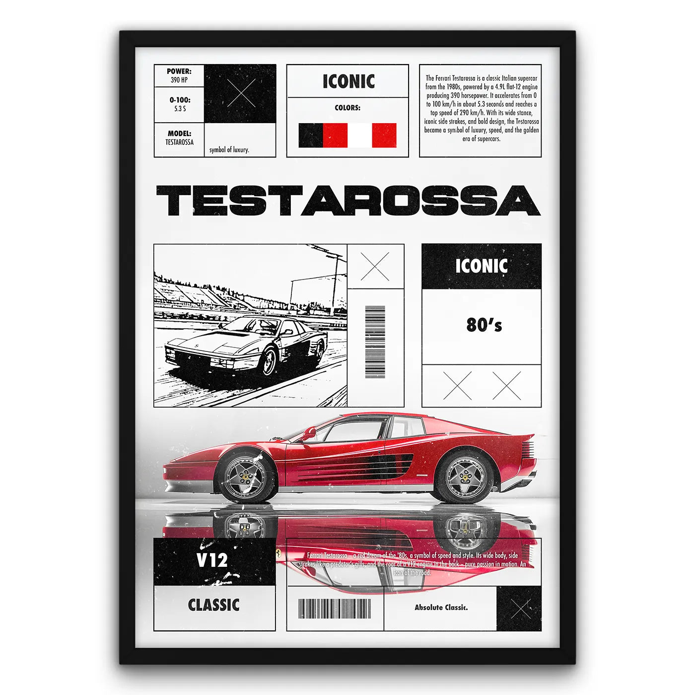 Testarossa Plakat