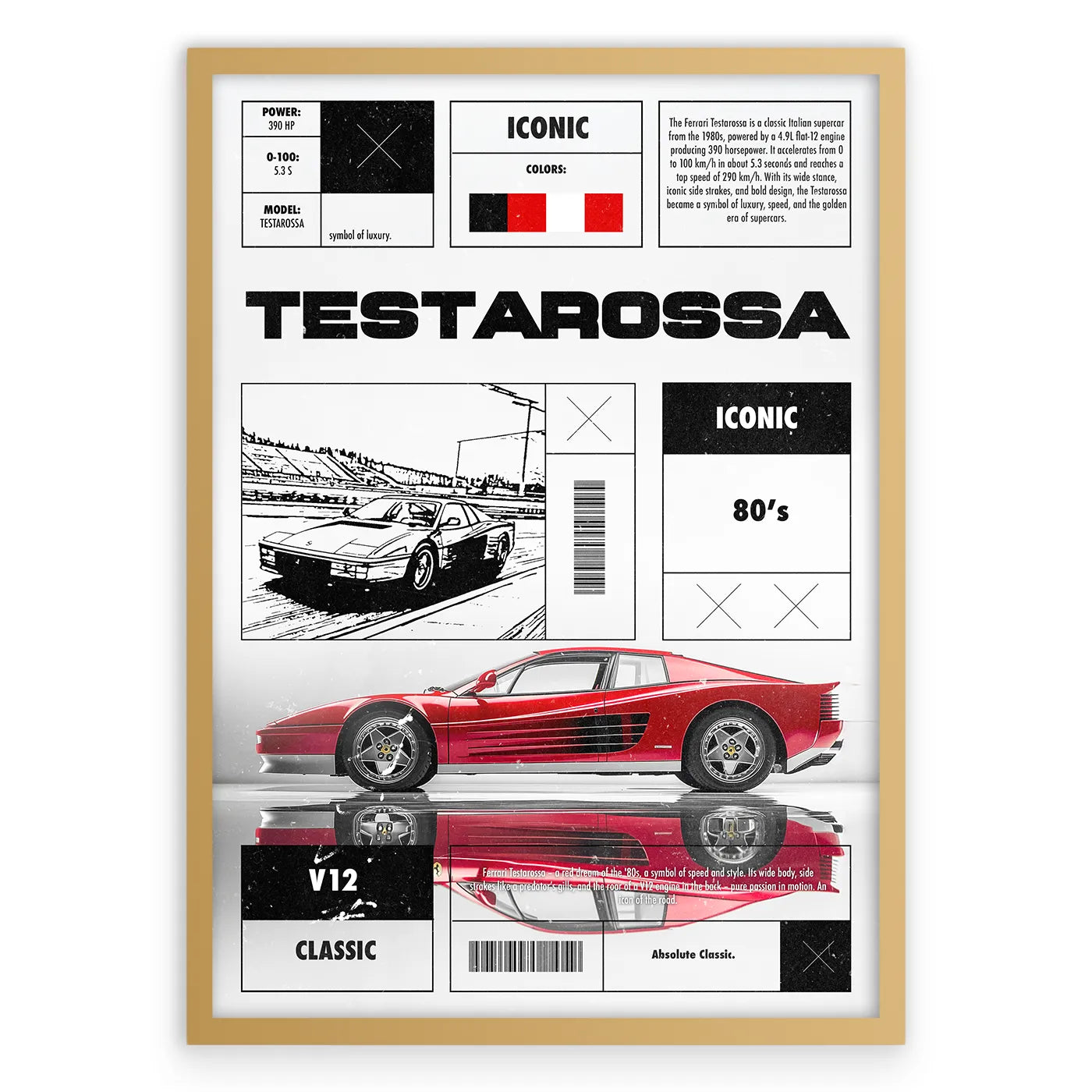 Testarossa Plakat
