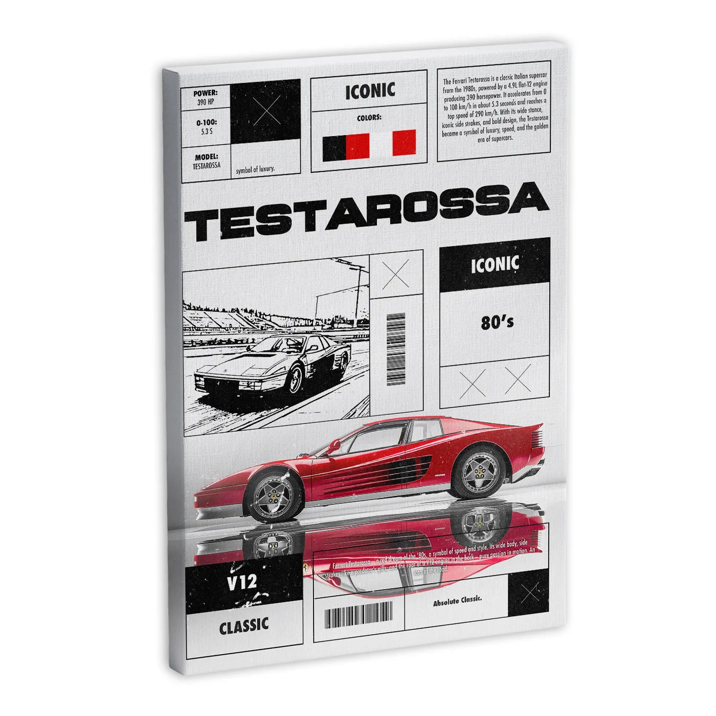 Testarossa Obraz na płótnie