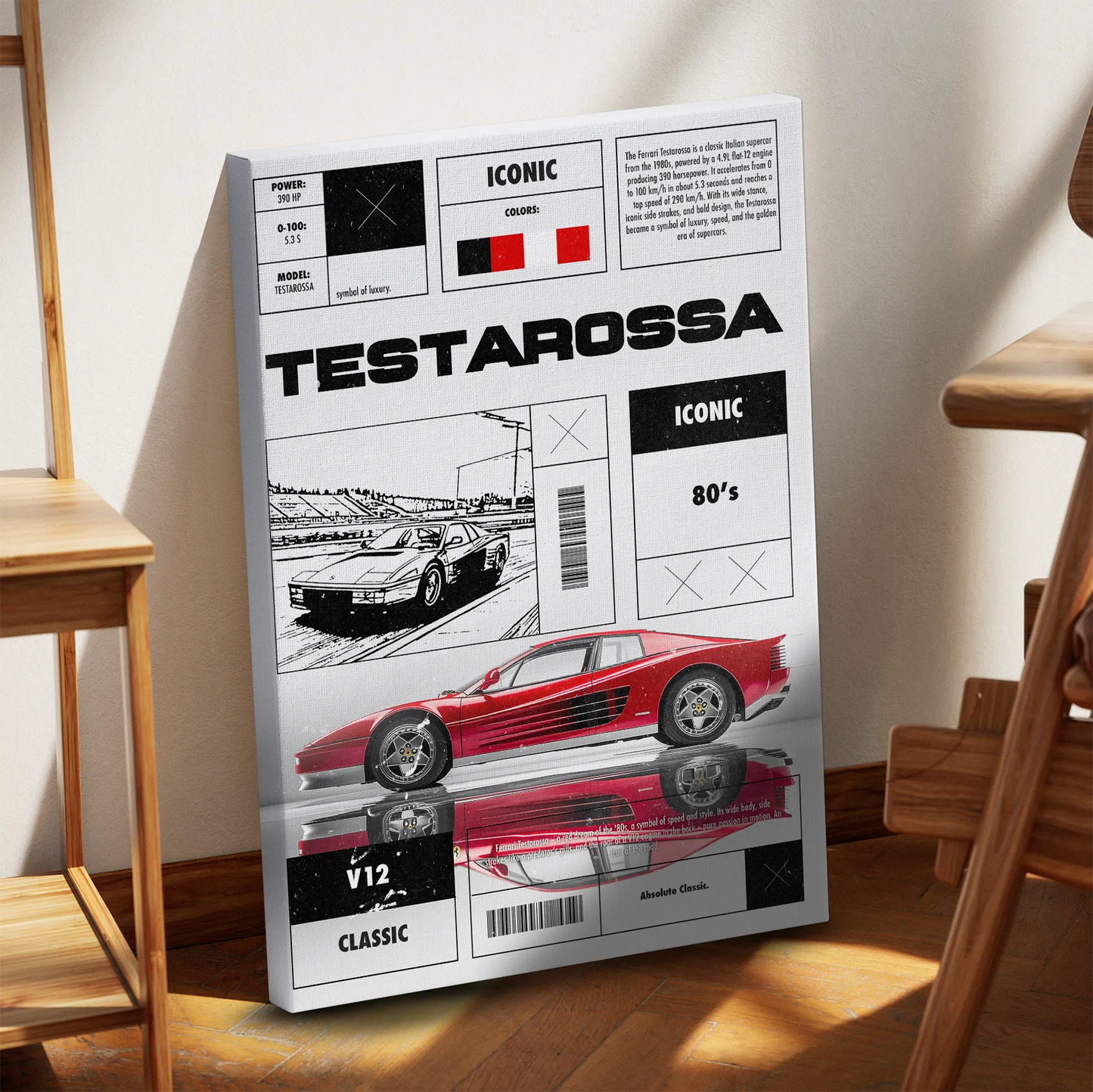 Testarossa Obraz na płótnie