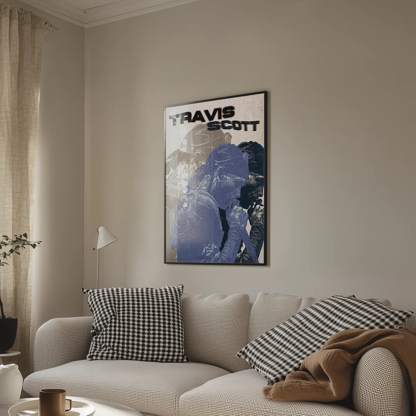 Travis Scott Retro Plakat-Bez Ramy-