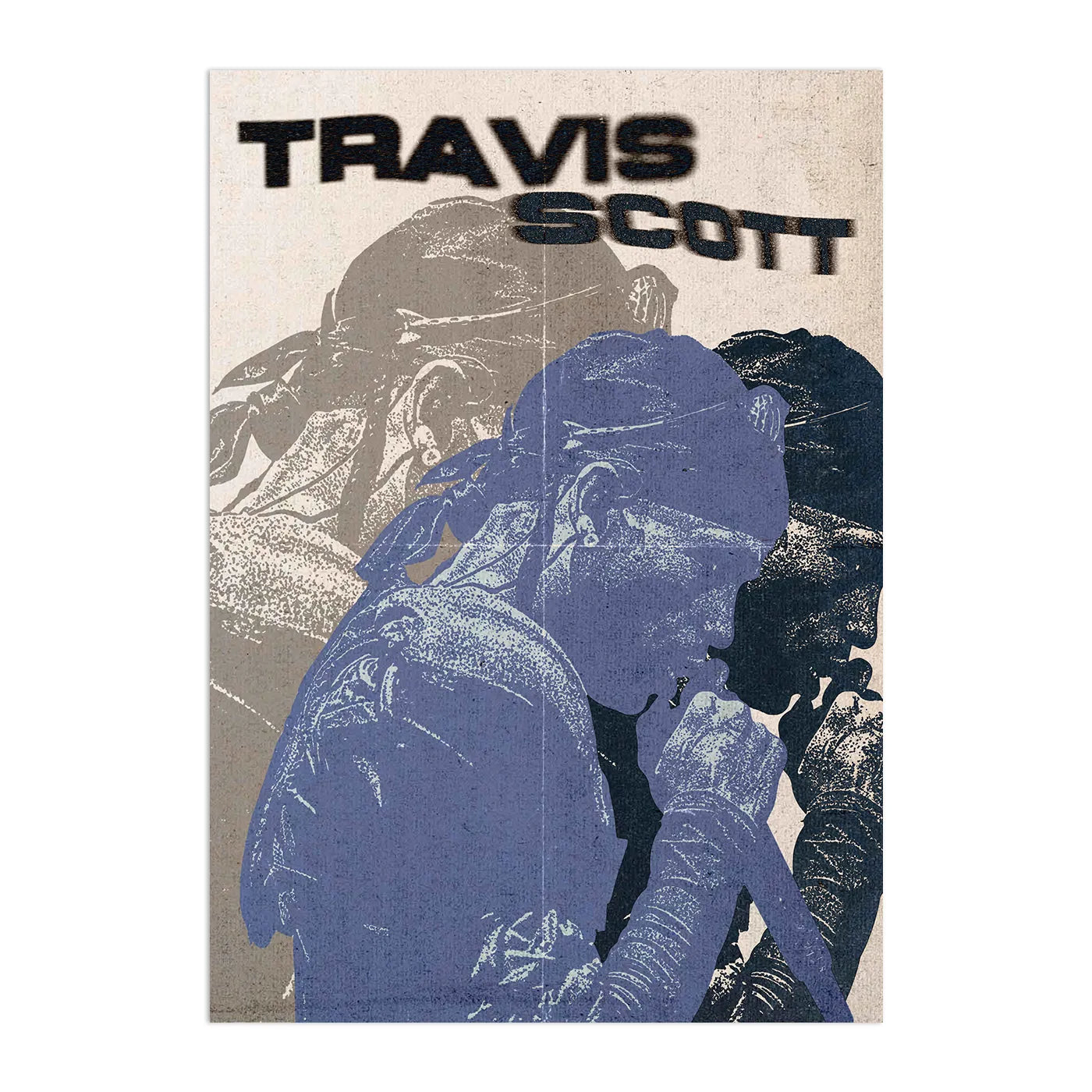 Travis Scott Retro Plakat-Bez Ramy-