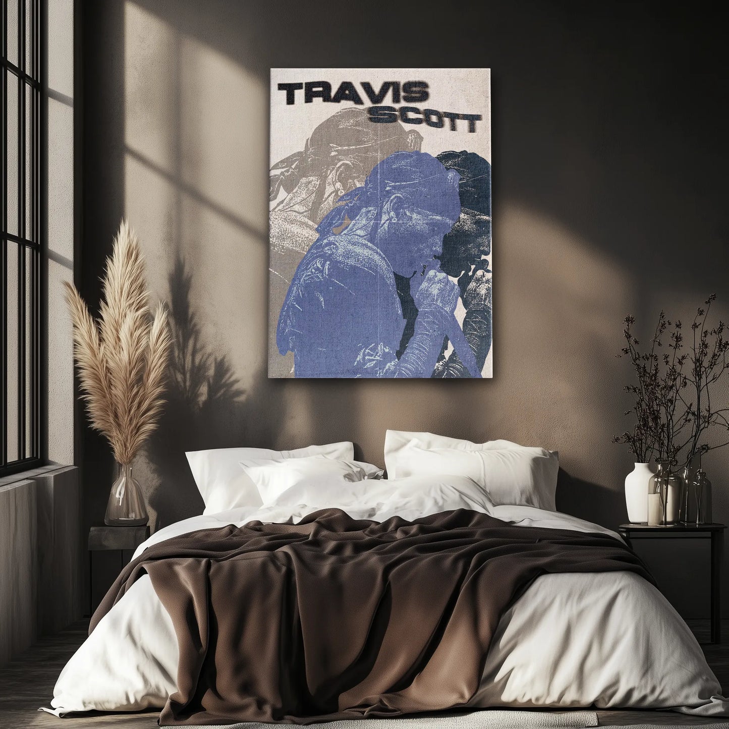 Travis Scott Retro Obraz na Płótnie-