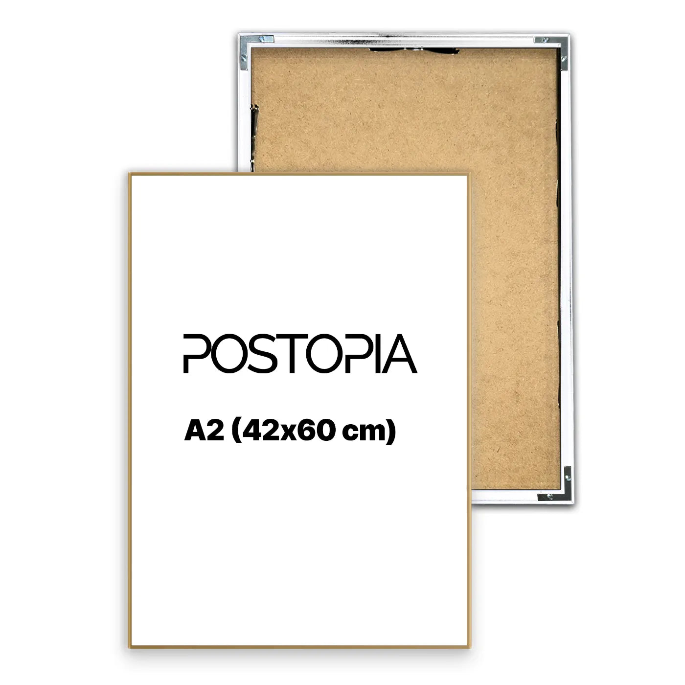 Rama A2 (42x60cm) - Złota Aluminiowa-